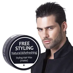Factory direct sales free samples matte hair clay for man private label hair wax 100g