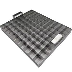 ถาดตัดบราวนี่ 80 ช่อง ทำจากสแตนเลสอย่างดี ปลอดภัยสำหรับอาหาร ไม่ติดกระทะ ใช้สำหรับตัดเค้ก ฟัดจ์ และบาร์ให้เป็นชิ้นสี่เหลี่ยมอย่างสม่ำเสมอ - Product Image 5