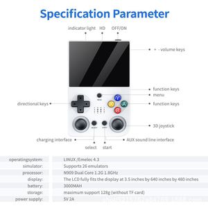 M21 Draagbare <span class=keywords><strong>Retro</strong></span> Videoconsole 64Gb <span class=keywords><strong>Handheld</strong></span> Speler 3.5 Inch Ips Scherm Linux Bronsysteem Simulator Klassieke Spelspelers - Product Image 4