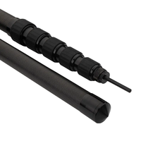Nouveauté 2.6m force noir en Fiber de carbone stabilisateur pôle télescopique en Fiber de carbone personnalisé avec capuchon