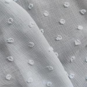 Stock 100% polyester froissé tissu mousseline à pois <span class=keywords><strong>suisse</strong></span> jupe robe foulard musulman - Product Image 2