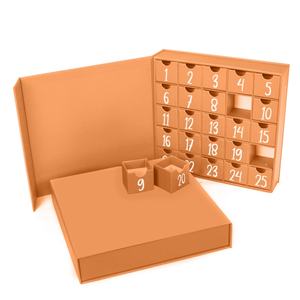 Calendrier de l'Avent personnalisé Crown Win, multifonctionnel, 25 jours, boîte cadeau, fermeture magnétique, matériaux recyclés pour bonbons - Product Image 1