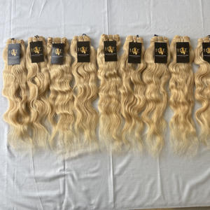 Cuticle Aligned Raw Virgin Human <b>Hair</b> Top Quality 613 Blonde <b>Hair</b> Raw <b>Curly</b> Indian Temple Blonde 60 <b>Hair</b> Suppliers - Product Image 3