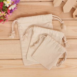 Custom Cotton Canvas <b>Small</b> Muslin Drawstring <b>Bag</b> Gift Earing Ring Jewelry Packaging Dust Drawstring <b>Bag</b> Jewelry Pouch with logo - Product Image 2