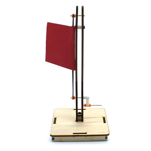 Kit de madera para elevar banderas con manivela, modelo de operación manual, juguete educativo científico para niños de 4 a 6 años, aprendizaje STEM - Product Image 2