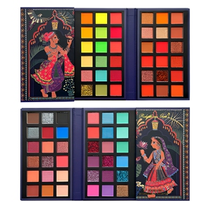 Lidschatten-Palette 2026 OEM 72 Farben Schimmer Hochpigmentierte Lidschatten-Palette Buchform Perlglanz Glänzende Lidschatten-Paletten für Branding - Product Image 4