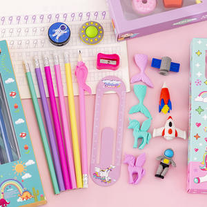 Lindo Kit de Papelería en Caja, Seguro y No Tóxico, Juego de Lápices de Cinco Tipos, Borrador, Regla, Sacapuntas - Product Image 5