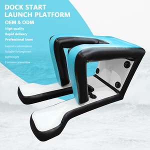 Popular PVC Hydrofoil <b>Inflatable</b> Water Surfing Equipment New Design Marina-Launch Sports Pumping Accessories Blue&White DP02 Inf - Product Image 2