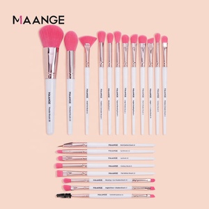 Per MAANGE Private Label di alta qualità pennelli trucco viso <span class=keywords><strong>bianco</strong></span> correttore di miscelazione pennelli uso all'ingrosso viso - Product Image 5