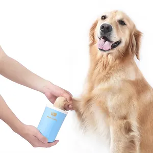 Nettoyeur de pattes de chien Rondelle MudBuster Pet Foot Silicone Brosses Cup For Pet