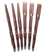 Ciseau à mortaiser hexagonal SDS de haute qualité 17*280 mm en acier 40Cr avec pointe pointue et manche en acier pour la construction et le poinçonnage