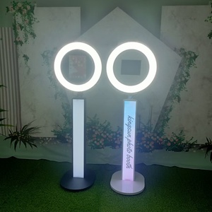 Mesin Booth Selfie pesta pernikahan portabel, Stan foto Ipad kecerahan Super dengan lampu Led - Product Image 2