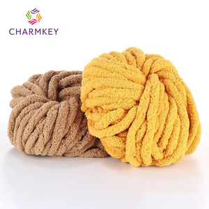 Vente en gros de fil tissé à la main de 2cm d'Islande chenille ligne de bricolage fil doux extra épais pour coussin - Product Image 4