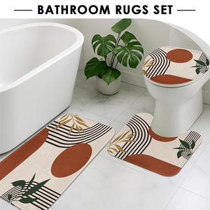 <span class=keywords><strong>Rideau</strong></span> <span class=keywords><strong>de</strong></span> <span class=keywords><strong>douche</strong></span> personnalisé avec impression décorative, style bohème, moderne du milieu du siècle, géométrique, abstrait, minimaliste, pour la salle <span class=keywords><strong>de</strong></span> bain - Product Image 5