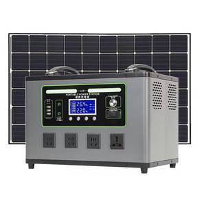 Station de camping portable d'extérieur, panneau solaire LiFePO4 haute capacité 2000W, onde sinusoïdale pure, démarreur de saut pour une utilisation en extérieur et à domicile - Product Image 6