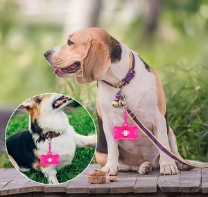Custom logo New Natural Material Wheat Straw Bone Shaped Distributor with 1rolls Biodegradable Poop Bags Dog Poop Bag <b>Holder</b> - Product Image 3