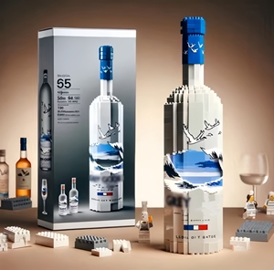 Jizai ชุดตัวต่อขวดไวน์ของเล่นประกอบได้อย่างสร้างสรรค์เพื่อการศึกษาสำหรับโรงงานขายส่ง - Product Image 4