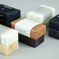 Savon recyclable personnalisé bombe de bain produit de nettoyage boîte de papier de soin boîtes de savon avec fenêtre