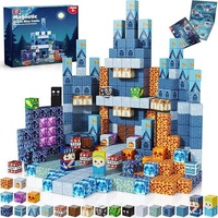 Ensemble de blocs de construction en plastique ABS de 40 pièces, modèle animaux et nature, jouet de construction transfrontalier MC My Magnetic Blocks World Z39-88