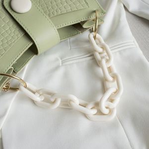 Nuevo diseño, cadena grande verde, cierre de modelado, <span class=keywords><strong>Revista</strong></span> de Comercio, bolsos informales para <span class=keywords><strong>mujer</strong></span>, bolsos de mano para <span class=keywords><strong>mujer</strong></span> - Product Image 5