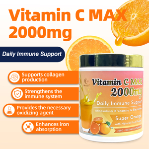 DUOZI Vitamina C MAX 2000mg en Polvo con Vitaminas B y Electrolitos para el Apoyo Inmunológico Diario, Sabor Super Naranja, 258g - Product Image 3