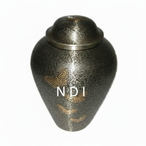 Cuerpo humano Cenizas para adultos Urnas de cremación de metal de latón Diseño atractivo Urnas de cremación con acabado de bronce antiguo - Product Image 1