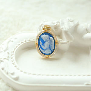 Colgante de Plata S925 con Incrustaciones de Ágata, Diseño <span class=keywords><strong>Camio</strong></span> en Relieve, Estilo Antiguo - Product Image 3