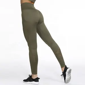 GS 원활한 여성 체육관 스포츠 하이 웨이스트 레깅스 고품질 체육관 착용