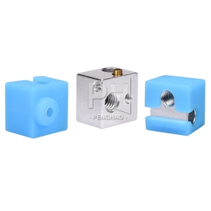 E3D V5 <strong>Heater</strong> <strong>Block</strong> V5 Silicone <strong>Sock</strong> for Original Anycubic I3 /Chiron V5 Hotend Extruder <strong>3D</strong> <strong>Printer</strong> Parts V5 Aluminum <strong>Block</strong> - Product Image 3