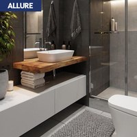 Allure Design d'intérieur appartement luxe moderne petit or salle de bains évier vanité