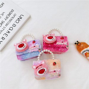 Nuova Borsa Morbida per Bambine Autunno Inverno, Accessorio Principessa in Peluche, Borsa a Tracolla Leggera con Cerniera - Product Image 4