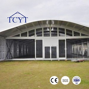 Tente de réception temporaire de luxe de grande taille (200-500 personnes) en forme d'arche <span class=keywords><strong>pour</strong></span> événements extérieurs et mariages à louer - Product Image 3