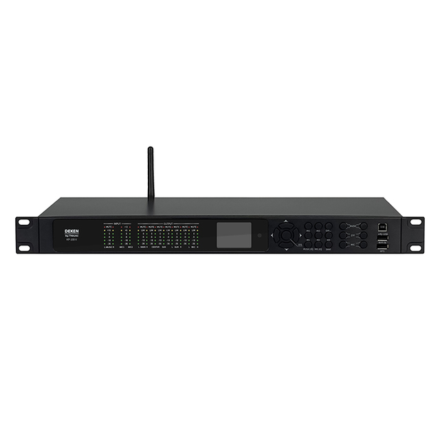 DEKEN KP-100 II Pro Audio Preamp Processor 8CH Mixer with BT/USB/Optical WiFi Control Reverb Effect for Karaoke PA System