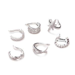 Bijou d'<span class=keywords><strong>oreille</strong></span> tendance en acier inoxydable 316L, manchette d'<span class=keywords><strong>oreille</strong></span> réglable et exquise, sans perçage, pour <span class=keywords><strong>cartilage</strong></span>, hélix et conque - Product Image 2