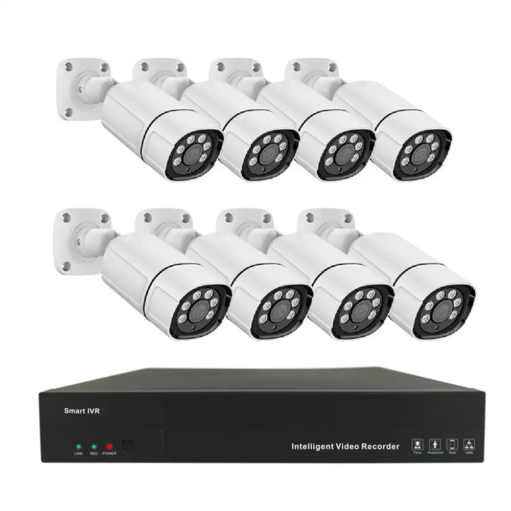 JXJ Smar H.265 5MP Drahtloses CCTV-System 8-Kanal-NVR-Kit P2P Wifi IP-Sicherheit im Freien Poe Fish Eye Spy-Kamera CCTV-Bewegungs erkennung