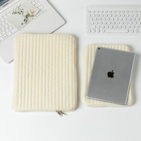 WAALUU 11 13 pouces coréen INS Style mignon matelassé Portable porte-documents pochette luxe beauté tablette affaires pochette pour ordinateur portable