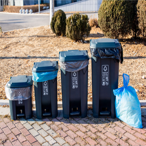 Wholesale Custom Size 55 - 60 Gallon Black Trash Bags GRS Recycled Environmentally Compo-stable Plastic Garbage Bag