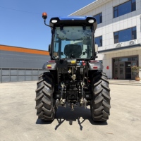 Tracteur diesel 4x4 HANYE 50HP certifié CE pour les marchés européens, avec cabine et utilisation agricole multifonctionnelle