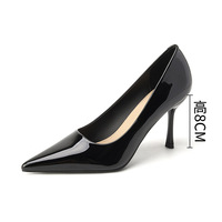 Vente en gros d'usine - Chaussures à talons hauts pointus avec nouvelle semelle en cuir véritable, talon carré, chaussures pour femmes