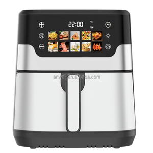 Freidora de Aire ANWELL <span class=keywords><strong>XL</strong></span> 8L, Horno de 2100W con Elementos de Calentamiento Duales, Calor Superior e Inferior, Panel Táctil a Color Grande, Fuente Directa de Fábrica Profesional - Product Image 1