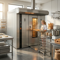 Four de boulangerie rotatif à gaz et électrique, modèle LG, pour la cuisson de patates douces et de brownies, idéal pour les boulangeries en Espagne, avec fonction de cuisson à la flamme, pour une production de 1 sac, fabriqué à Shanghai, Chine.