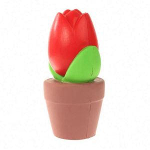 Pelota Antiestrés de Espuma de Poliuretano con Logotipo Impreso, Diseño de Tulipán, para Promoción Empresarial - Product Image 4