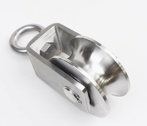 รอก Hm-13 ทำจากเหล็กกล้าไร้สนิม 304 พร้อมลูกปืน  รอกรางเลื่อนทำจากโลหะผสมและเหล็กสำหรับระบบประตู - Product Image 2