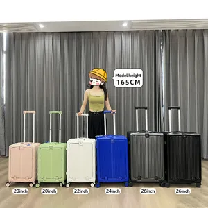 Đẹp du lịch bán buôn OEM nhôm hành lý hành lý Túi du lịch nhôm Vali bộ