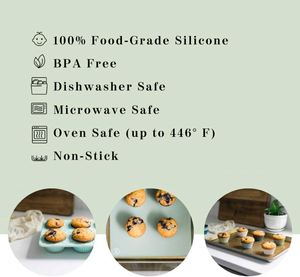 Home Kitchen Cooking Supplies Cake Decorating Tools <b>Silicone</b> Cake Cup Round Shaped Muffin Cupcake <b>Baking</b> Molds - Product Image 4