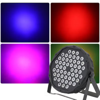 Vente chaude Nouveau 60w Led Éclairage De Scène Commande Vocale Coloré 54wpar Barre Lumineuse Performance Teinture De Mariage Led Plat Par Lumière