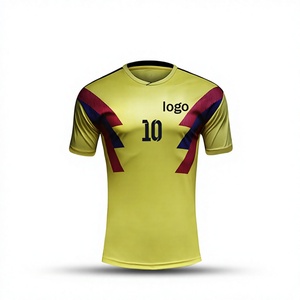 Maillots de football pour hommes de haute qualité en Spandex/Coton à manches courtes, couleurs et logo personnalisés, prix de gros, kits de football en solde - Product Image 1