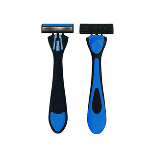 Bọ cánh cứng 3-3 thép không gỉ ba lưỡi dao cạo với chất bôi trơn tráng chống kéo lưỡi cao su grip xử lý cho phụ nữ Hệ thống an toàn - Product Image 4