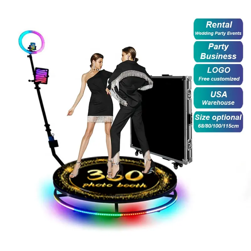 2024 automatic videobooth new adjustable photobooth 360 video photo booth supplier manufacturer rotating 369 360 photo booth