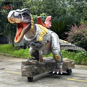 Levensgrote Animatronic Dinosaurus Rit Voor Kinderen Afstandsbediening Mech Dinosaurus <span class=keywords><strong>Scooter</strong></span> Voor Park - Product Image 4